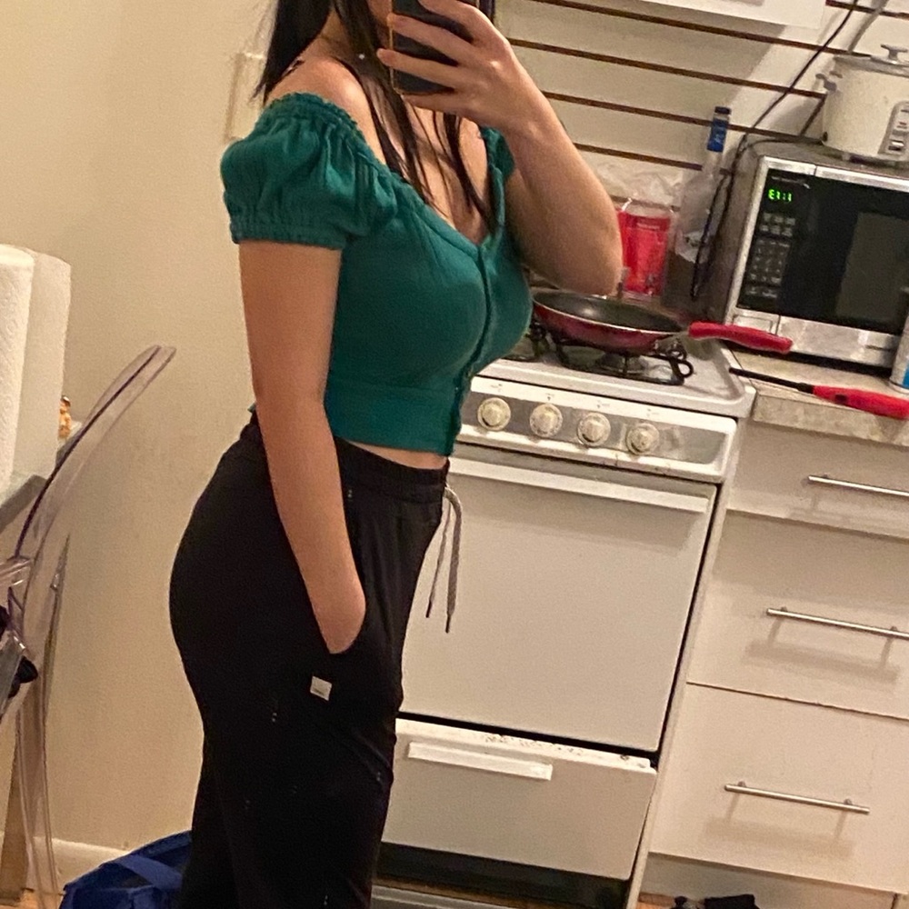 Free People Brighter Days Top, Green